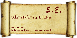 Sárközy Erika névjegykártya